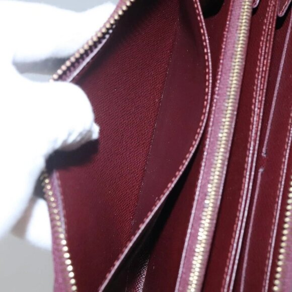 LOUIS VUITTON Damie Payette Zippy Wallet Long Wallet Red - Picture 13 of 16